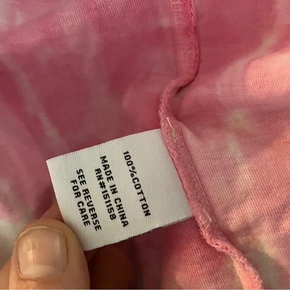 525 America Revolve Tie Dye Handkerchief Hem Maxi‎ Dress size Medium - Picture 9 of 9